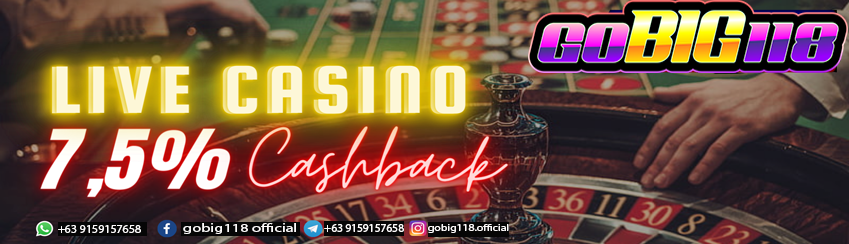 BONUS CASHBACK LIVECASINO 7,5%
